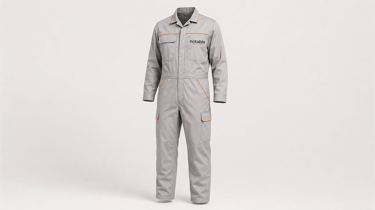 Work coverall, personal protective equipment supplied by Notable Supplies in Uganda